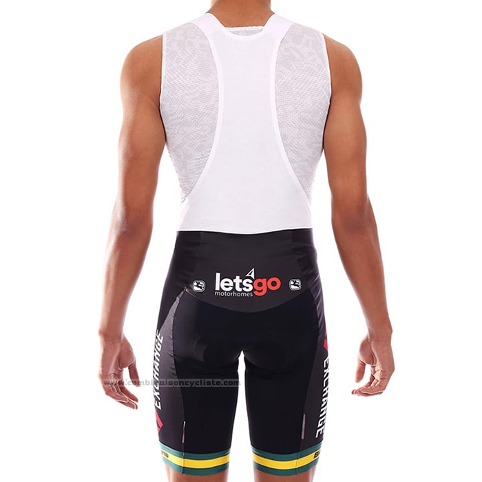 2021 Maillot Cyclisme Bike Exchange Champion Australie Manches Courtes et Cuissard